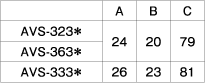 AVS-323＊ AVS-363＊ AVS-333＊